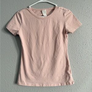 H&M Light Pink Short Sleeve Tee
